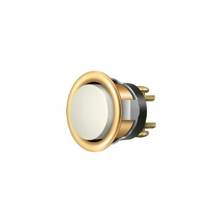 Deltana 13/16 Diameter Replacement Door Bell Button Mechanism PVD Polished Brass BBC20-REPL003